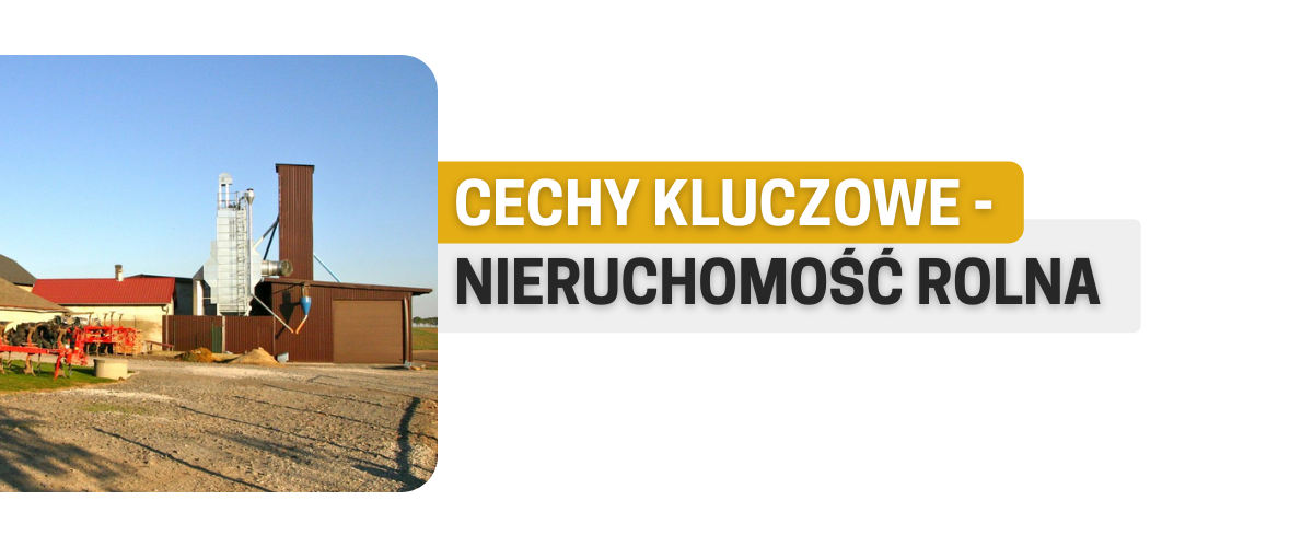 Nieruchomość rolna - cechy kluczowe 