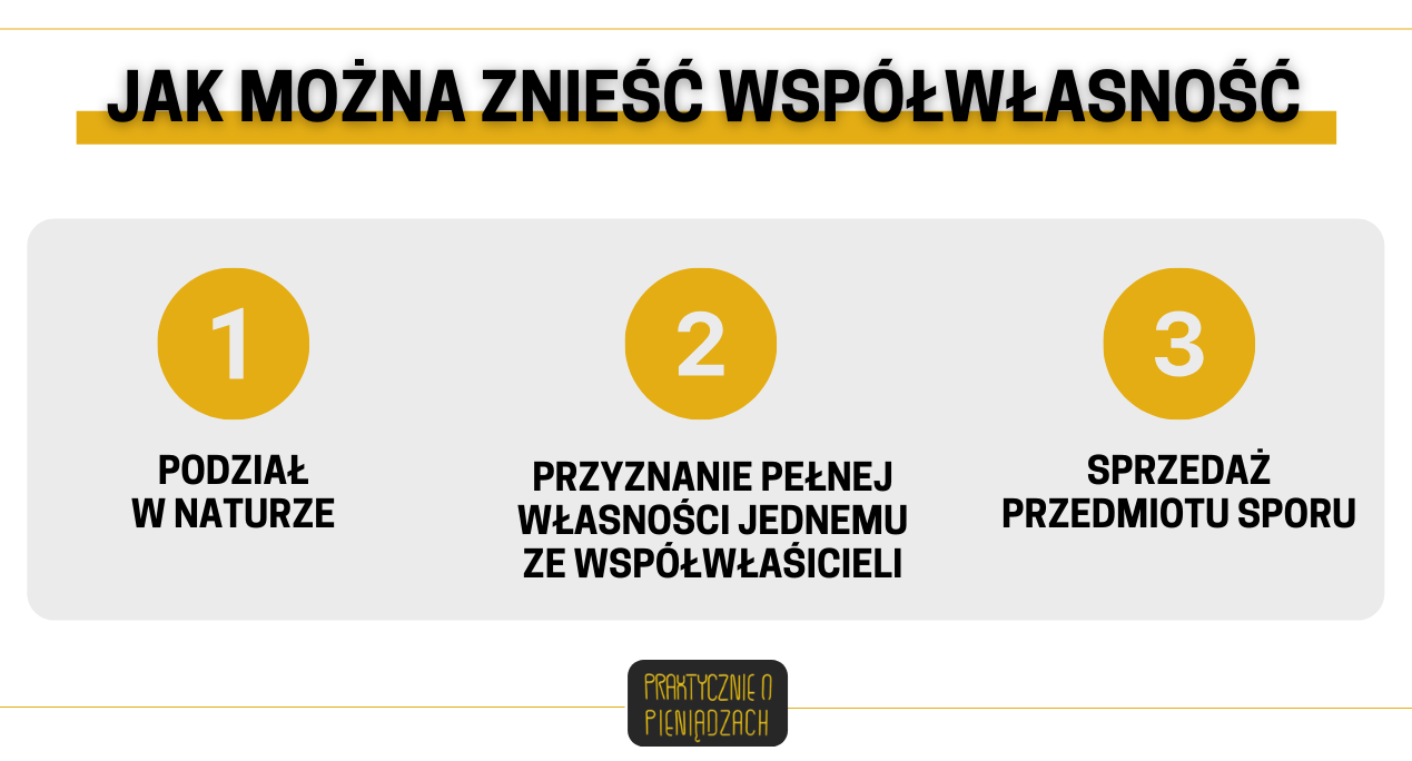 jak znieść współwłasność 