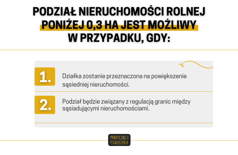podział nieruchomości rolnej 