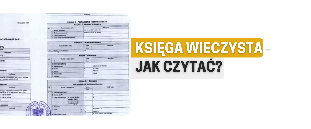 Księga wieczysta - jak czytać?